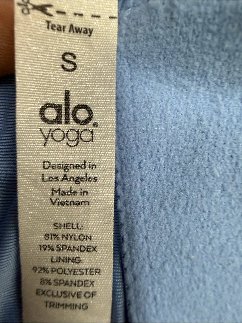 ALO bodysuit size S Yoga Sky Blue Scoop Neck - Picture 9 of 9
